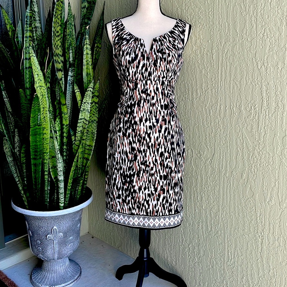 London Times geometric print dress